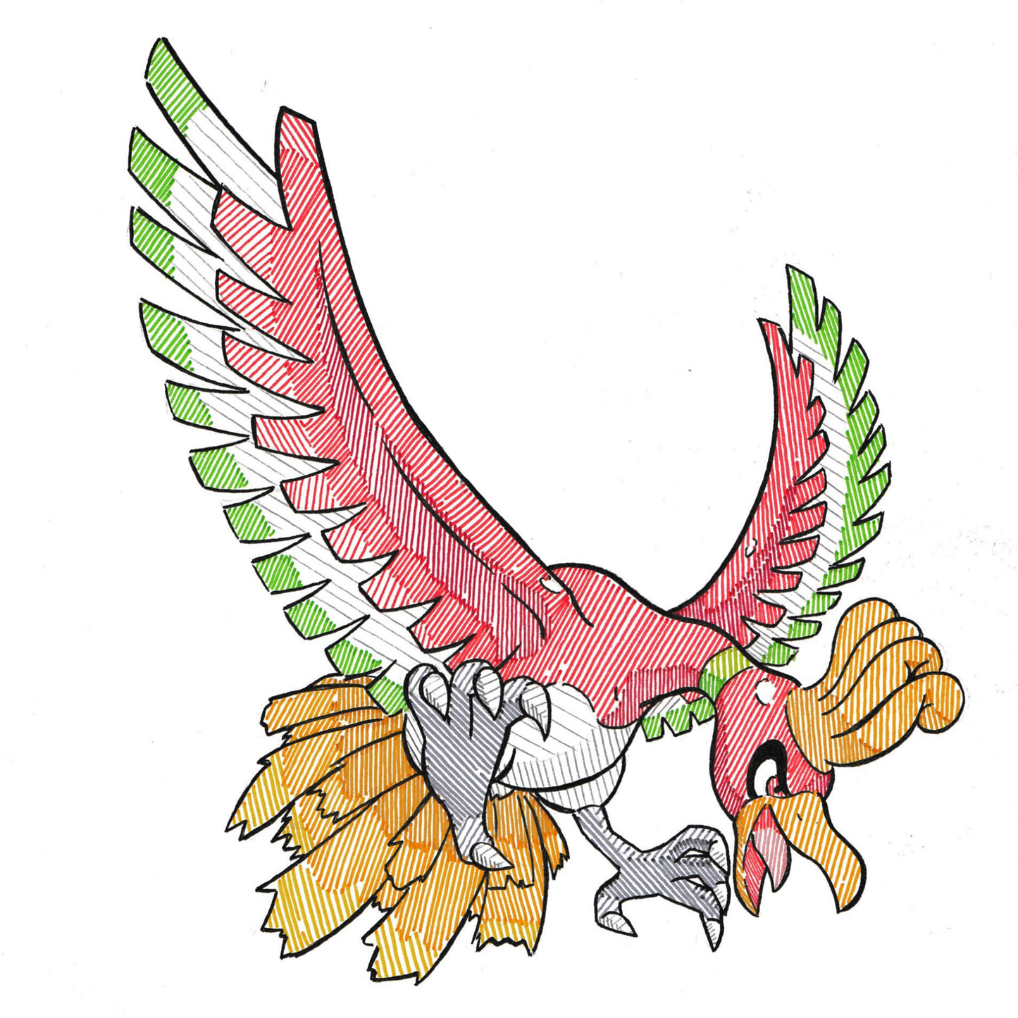 Ho-Oh Sticker