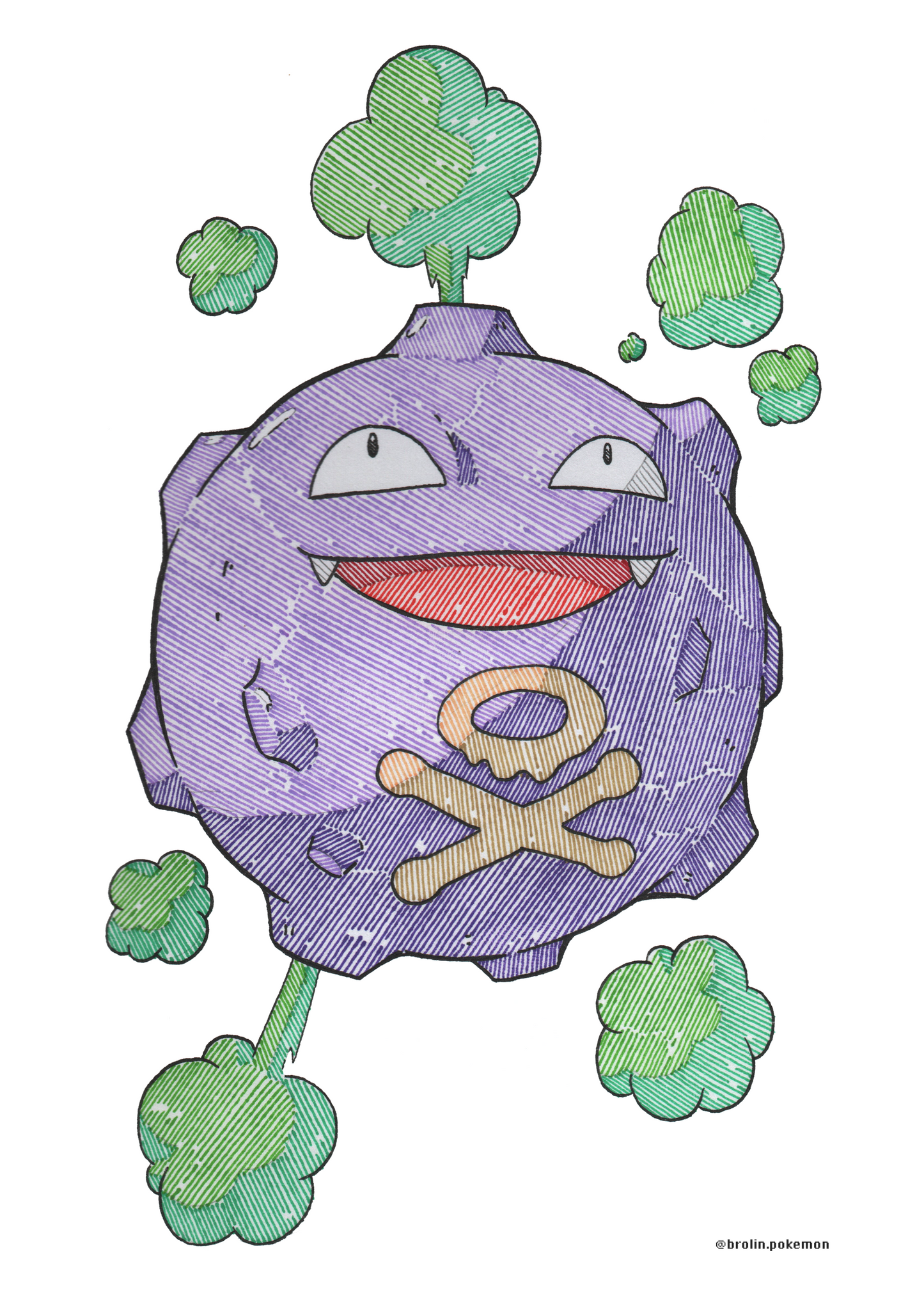 Koffing & Weezing Prints - A4 Size