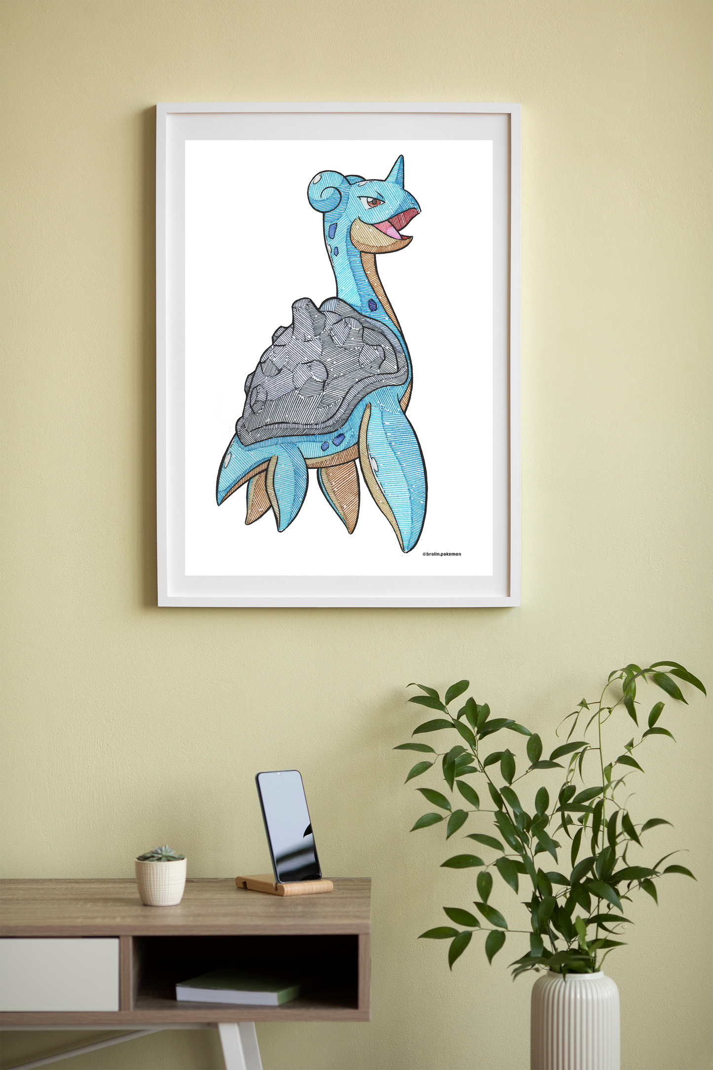 Lapras Print - A3 Size
