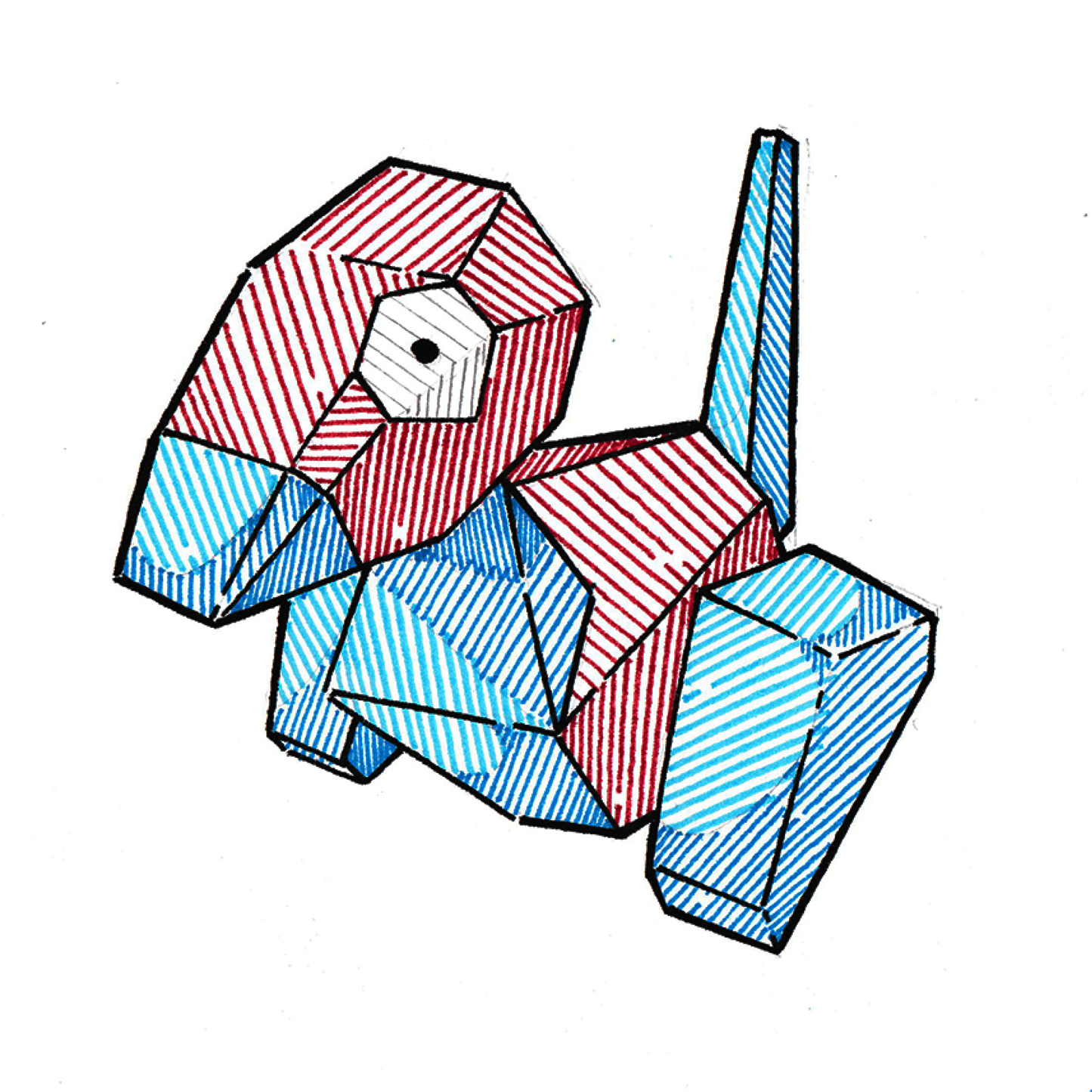 Porygon Sticker