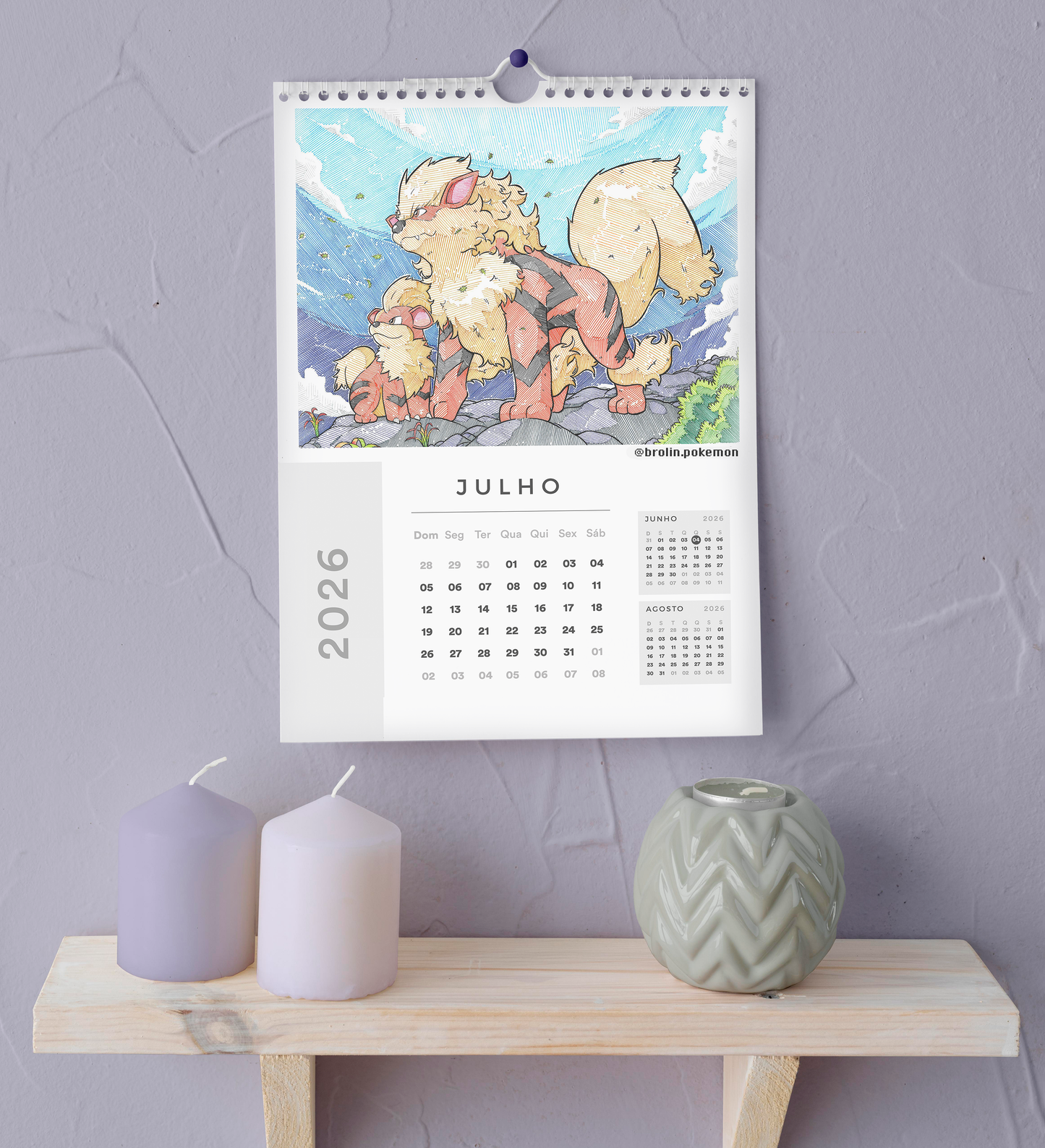 2026 Calendar / Calendário