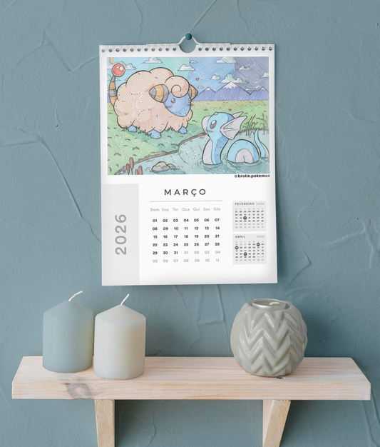 2026 Calendar / Calendário