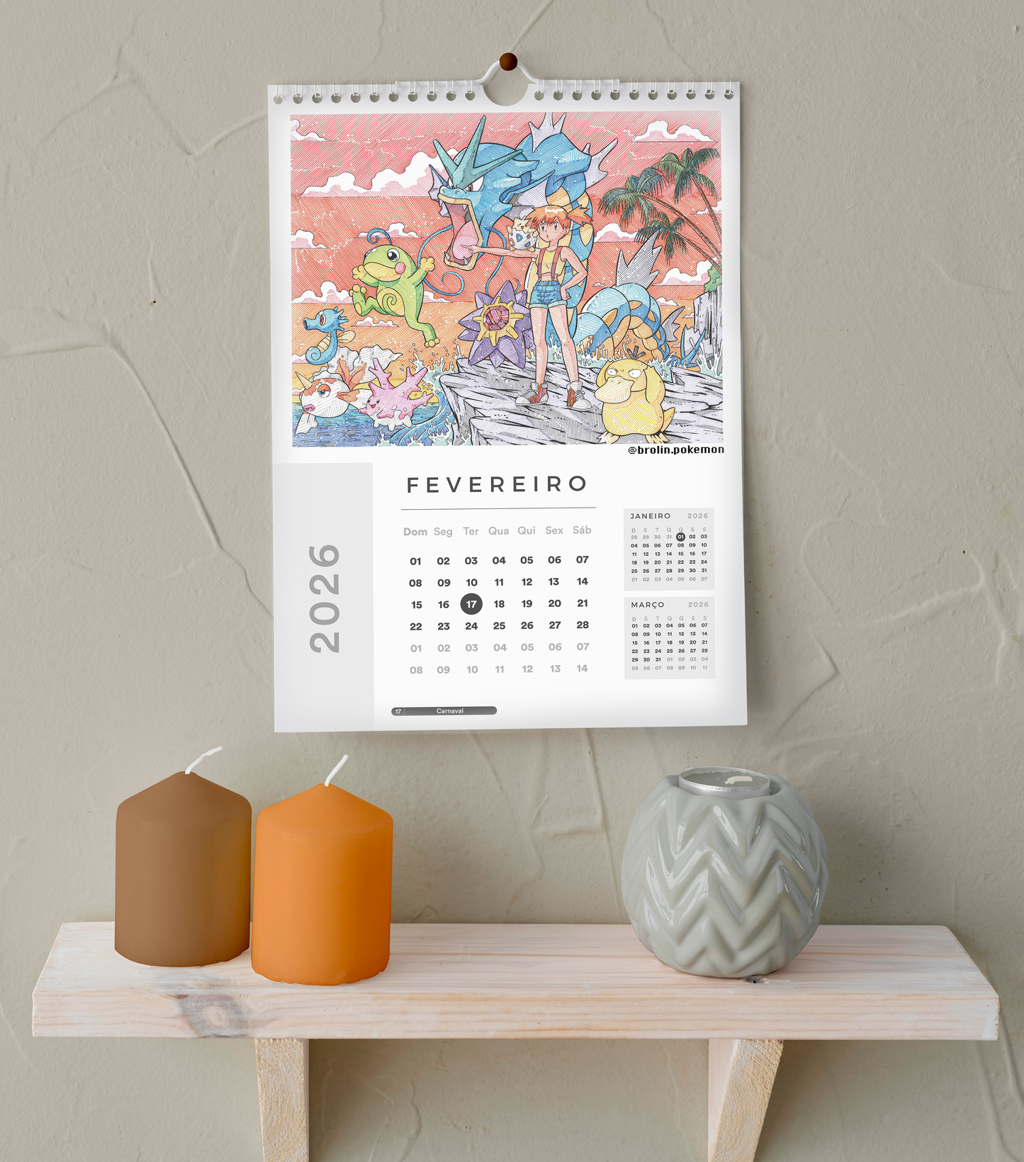 2026 Calendar / Calendário